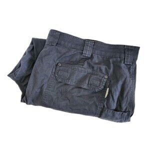 Duluth Trading Flex Fire Hose Pants Men's 48x30 Navy Blue Cargo Relaxed Big Tall